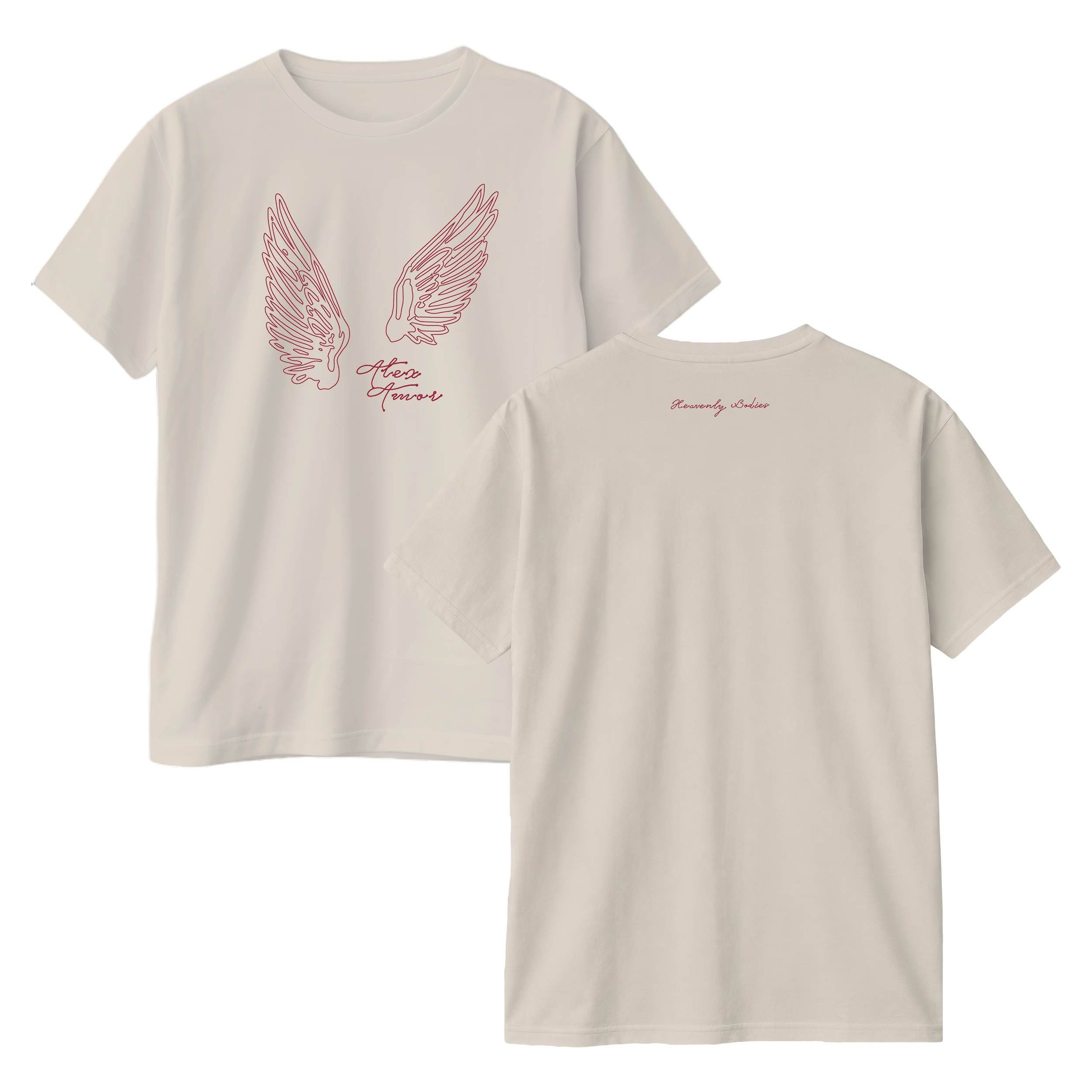 Angel Wings Tee - Natural